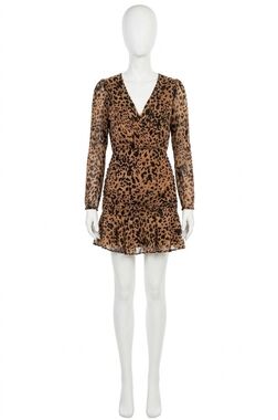 NEW ASTR nikita dress in burnout leopard